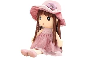 Surakey pluszowa lalka lalka zabawka prezent dla dziewczynki 45 cm, urocza pluszowa lalka, pluszowa zabawka, lalka, pluszowa zabawka, pluszowa zabawka, dla malucha, najlepszy prezent na narodziny/Boże