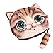 Produktbild sevenmye 1 Stück Mini Cute Cat Reißverschluss Pocket Münze Geldbörse Tasche braun
