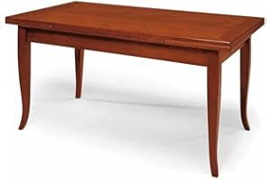 LIBEROSHOPPING.EU - LA TUA CASA IN UN CLICK Tavolo in legno massello 140x80 finitura CILIEGIO allungabile a 220 cm