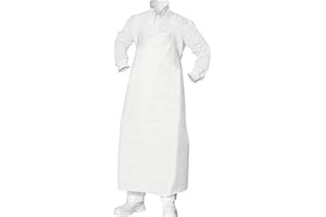 Eurosell - Abwaschbare Labor/Chirurgie/Arzt/Metzger/Schalchter Schürze Kittel waschbar