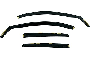 TeamHEKO Wind deflectors 4 pieces HEKO tinted compatible with Ford Focus mk4 Estate since 2018