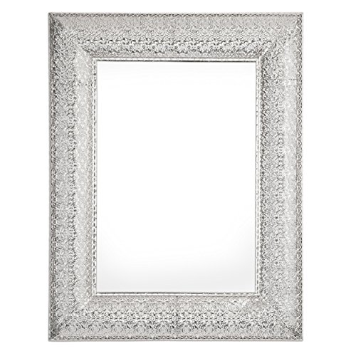 Innova Editions Marrakesch rechteckig – silber (70 x 90 cm), weiß