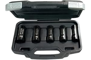 Ingersoll Rand SK4M5LN, Zestaw Długich Nasadek Udarowych 1/2" Metrycznych, 5 Części, Do Wysokich Momentów