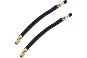 QOMJUFA 2 Pezzi Estensione della Valvola per Pneumatici, Estensione Valvola Pneumatico, Gomma Prolunga per Valvola, Gomma Flessibile per Auto, per Auto Bici Camion Motocicletta, 190mm