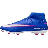 Nike Mercurial Superfly 10 Academy &Ccedil;ok Zeminli Y&uuml;ksek Top Futbol Kramponları (Racer Mavi/Beyaz)