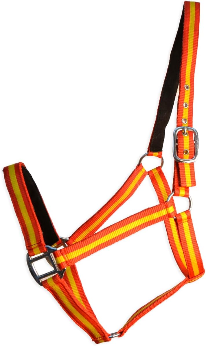 Cabezada cuadra Eco | Talla FULL | Color Rojo España | Equipamiento para el caballo | Producto de Guarnicionería | Tradición artesana | Los Nietos