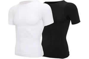 SLIMBELLE Canotta Contenitiva Snellente Uomo Maglietta Compressione Intimo Maglia Modellante Shapewear Camicia Dimagrante T-Shirt Pancia Piatta Canottiera Sportivo Fitness