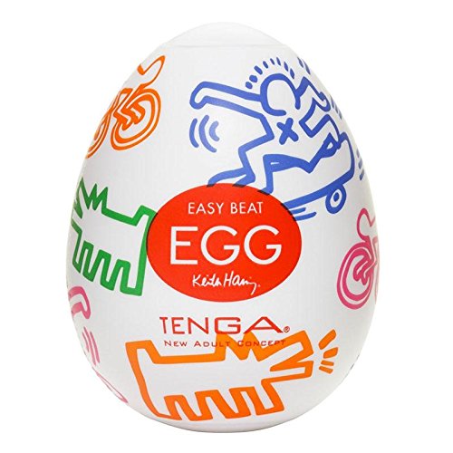 Preisvergleich Produktbild Tenga Keith Haring Street Egg, Weiß