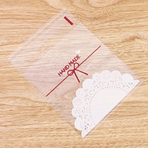 Generic 100pcs Spitze Selbstklebendes Cookie Süßigkeiten Geschenkbeutel Geburtstag - 7