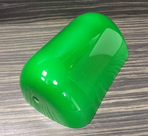 Lampenglas für Banker Lampe, Ersatzschirm , Bankers-Glas ,Schirm ,Glas ,Glasschirm , Lampenschirm ,Ersatzglas für Bauhaus Stil ,Landhaus Tischlampe Leuchte in grün - 2