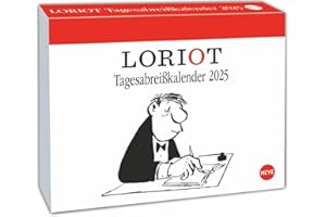 Loriot Tagesabreißkalender 2025: Kultiger Humor-Tischkalender, Abreißkalender für jeden Tag. Kalender 2025 zum Aufstellen oder Aufhängen. (Loriot Kalender Heye)