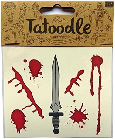 Tatoodle - Temporary Illustrated Artistic Tattoos - Dagger & Blood