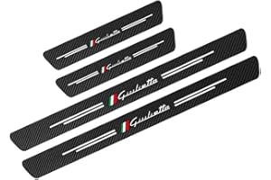 AISOWAY AMPTRV 4 Pezzi Piastre di Protezione della Copertura soglia battitacco Auto per Alfa Romeo Giulietta, Accessori Decorativi Lo Styling del Pedale Anti-graffio automobilistico in Fibra di Carbonio 4D