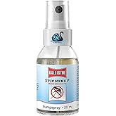 Eva Shop® Ballistol Premium Mückenabwehr Stichfrei Pumpspray Moskito Zecken Spray Mückenschutz Testergebnis SEHR GUT 20ml ink