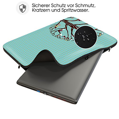 Sidorenko Schutzhülle für Laptops mit einer Bildschirmdiagonale von 29,5-cm (11-11,6 Zoll) neopren max. Geräteabmessungen 29 cm x 21,3 cm - 2