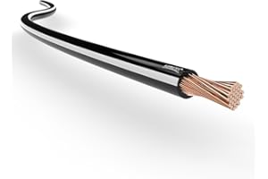 AUPROTEC Cavo Elettrico unipolare 1.0 mm² Filo Elettrico per Auto Moto autocarro 5m o 10m Selezione: (5m Metri 1.0 mm² Filo di Rame, Nero-Bianco)