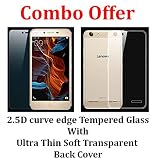 Febelo Glass Combo Pack 2.5D 0.33mm Curve Edge Tempered glass Screen Protector + Perfect Fitting Soft Silicon Transparent Back Cover For Lenovo Vibe K5 / K5 Plus RS.199 (80.00% Off) - Amazon