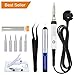 Price comparison product image Magento's Superb 9 Pieces Set Soldering Iron Kit 60w - 220v - Adjustable Temperature [5 Free Tips in Various Sizes + Free Solder Wire + Stand + Desoldering Pump + Tweezers].