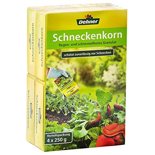 Dehner Schneckenkorn, 4 x 250 g (1 kg), für ca. 1.200 qm