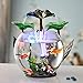 Produktbild REWQ Aquarium Aquarium Kreative Glas Aquarium Wasser Ornamente Led Wohnzimmer Schreibtisch Oberfläche Europäischen Kleinen Brunnen Luftbefeuchter