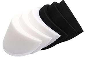 WENXIAW 8 Paire Epaulette Vêtement en Mousse, Épaulettes à Coudre en Éponge D’épaulettes Rembourrées en Mousse Souple D'épaulettes Éponge à Coudre Pour Blazer T-Shirt Vêtements Vestes pour Hommes Femmes