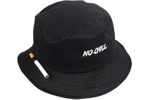 VIKMKM Bestickt Persönlichkeit Fischerhüte Bucket Hat Faltbar Anglerhut Freizeit Herren Damen, Baumwolle