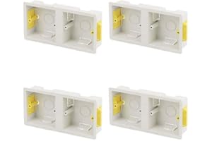 LACYAN Pack of 4 x Appleby SB637 Dry Lining Boxes Dual 1+1 Side by Side 35mm