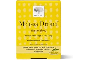 NEW NORDIC LTD New Nordic Melissa Dream Herbal Sleeping Tablets 40 Pack - Natural Insomnia Relief - Natural Sleep Aid Tablets - Vegan Herbal Sleeping Tablets For Adults