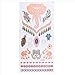 6 Sheets Jewelry Tattoo Sticker Temporary Waterproof Decal Paper Peacock Feather Sexy Products