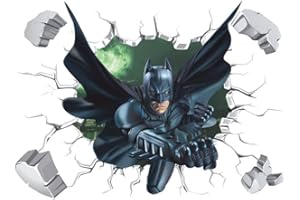 NvWang Batman Bambini Camera Adesivi Murali 3D Spider-Man Ultimate Adesivo Murale Adesivo da Parete Spiderman Adesivo Murale Spiderman Stickers Muro Spiderman