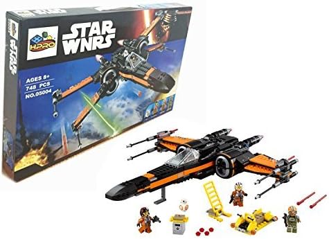 HPRO Star Wnrs Star Wars Poe's X-Wing Fighter Building Blocks Kit, 748 Pieces