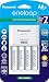 Panasonic BQ-CC17SBA eneloop Advanced Individual Battery Charger with 4 LED Charge Indicator Lights, White With 4 White Battery 2000 MAH RS.3434.27