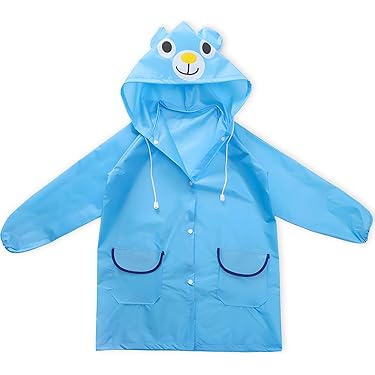 Poncho Antipioggia Per Bambini - Impermeabile Leggero Con Cappuccio Riutilizzabile