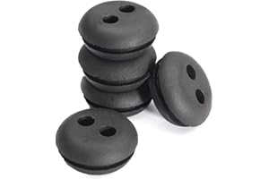 CNANRNANC Junta de goma para depósito de gasolina, boquilla de goma, tapón de goma, 2 orificios para cortasetos, desbrozadora, 5 unidades