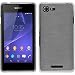 Produktbild PhoneNatic Case für Sony Xperia E3 Hülle Silikon weiß brushed + 2 Schutzfolien