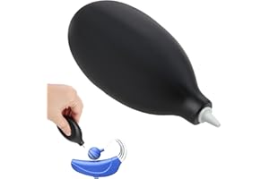 TALNITE Hearing Aid Puffer,Mini Hearing Aid Blower,Squeeze Ball Pump Duster,Hearing Aid Cleaning Kit, Air Pump Duster for Delicate Electronics, for Hearing Aids,Cameras Lens,Watch, Keyboards Cleaning
