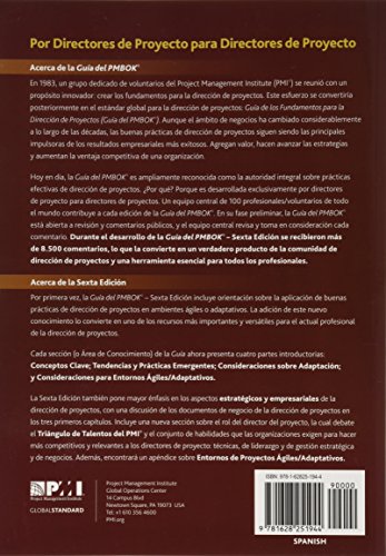 Livres Couvertures de Guía de los fundamentos para la dirección de proyectos / A Guide to the Project Management Body of Knowledge: Guía Del Pmbok / Pmbok Guide