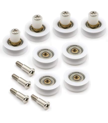 Kit 2 Rotelle Box Doccia - Ricambio Carrucole Ante Scorrevoli | 20x6x7 Mm - Foto 2