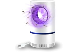 VIGOEXPRESS Pułapka na komary, wewnętrzna pułapka na komary, lampa na komary USB, skutecznie łapie komary, muchy i małe owady, lampka nocna LED | BUZZOFF