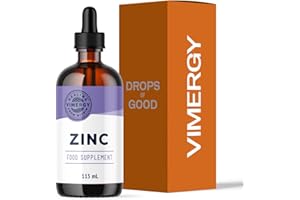 Vimergy Organic Liquid Zinc, 57 Servings - Alcohol Free Zinc Sulfate - Supports Immune Health & Metabolism - Antioxidant - Gluten-Free, Non-GMO, Kosher, Vegan & Paleo Friendly (115 ml)