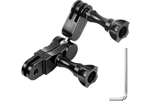 FAEFTY Supporto snodo sferico per Gopro, in alluminio, girevole a 360°, con chiave inglese per GoPro Hero 11, 10, 9, 8, 7, 6, 5, 4, Sjcam, Yicam e altre fotocamere d'azione