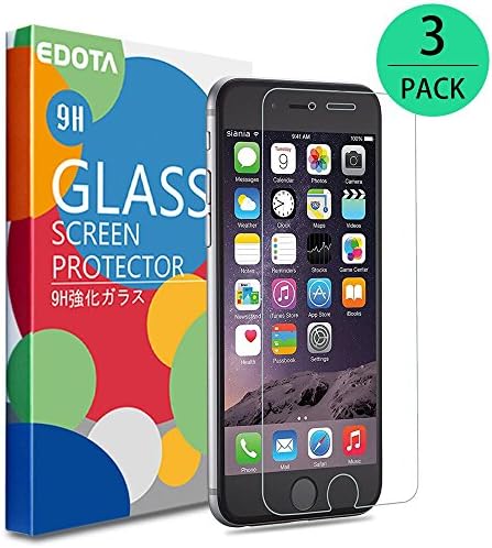 iPhone 7 Plus 6S Plus 6 Plus Screen Protector, Edota 3-Pack 0.3mm Ultrathin Tempered Glass Premium High Definition (HD) / 9H Hardness / Explosion Proof Front Screen Protector Scratch Proof / Anti-Fingerprint Screen for Apple iPhone 7 Plus 6S Plus 6 Plus