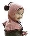 Unique Winter Baby Hat/Cap Useful Cute Woolen Baby Hat with Cappa Pink