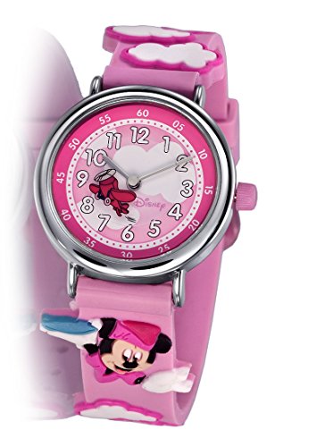 Disney MU1037 Micky Maus Mini Mouse Kinder Uhr pink