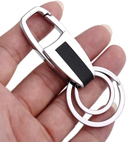 MuLier Classic Attachable Key Chain Key Holder Smart Keychain with 2 Extra Key Rings