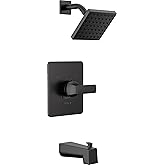 Delta Faucet Velum 14 Serisi Tek İşlevli Siyah K&uuml;vet ve Duş Bataryası Seti, Valf Trim Kiti, Duş Kolu, Delta Duş Trim Kiti, Du