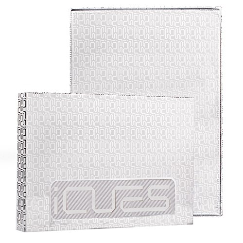 Apple iPad Air 2 Case | 360° Standfunktion | Carbon Optik silber | iCues Manzano Tasche | weitere Leder-Imitat – und Farbvarianten verfügbar | Schutz-Hülle mit Geschenk-Box - 6