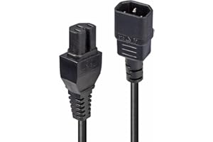 Lindy Prolunga IEC per alimentazione da IEC C14 a C15 2 Metri Nero
