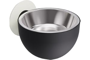 ROSIXEHIRD Hundenapf-Wandhalterung - Magnetische Hundefutternäpfe aus rostfreiem Stahl mit Auslaufschutz,Abnehmbarer, an der Wand montierter erhöhter Futternapf für Welpen, fest montierter Katzennapf