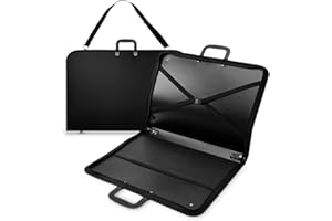 Crystals Art Portfolio Case Artist Portfolio Carrying Case with Shoulder Strap, Weather-Resistant Student Portfolio Drawing Painting Sketch Project Folder Bag (A2 Size, Centimeters)